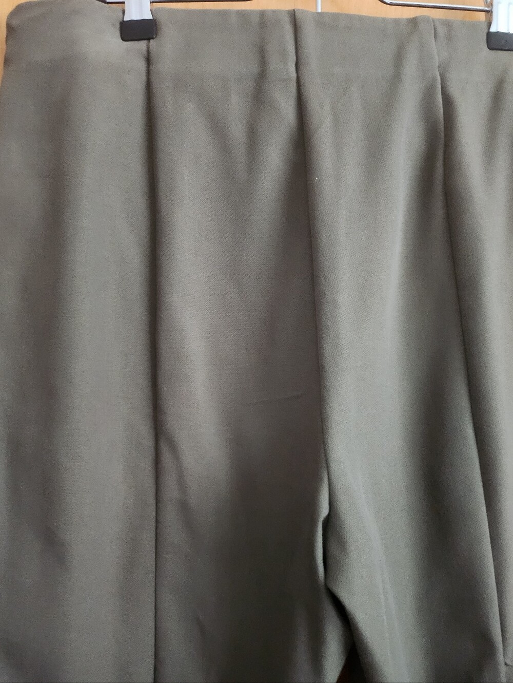 Talbots Portland Pants Slim Leg Cotton Blend Olive Green Size 12 - Picture 5 of 14